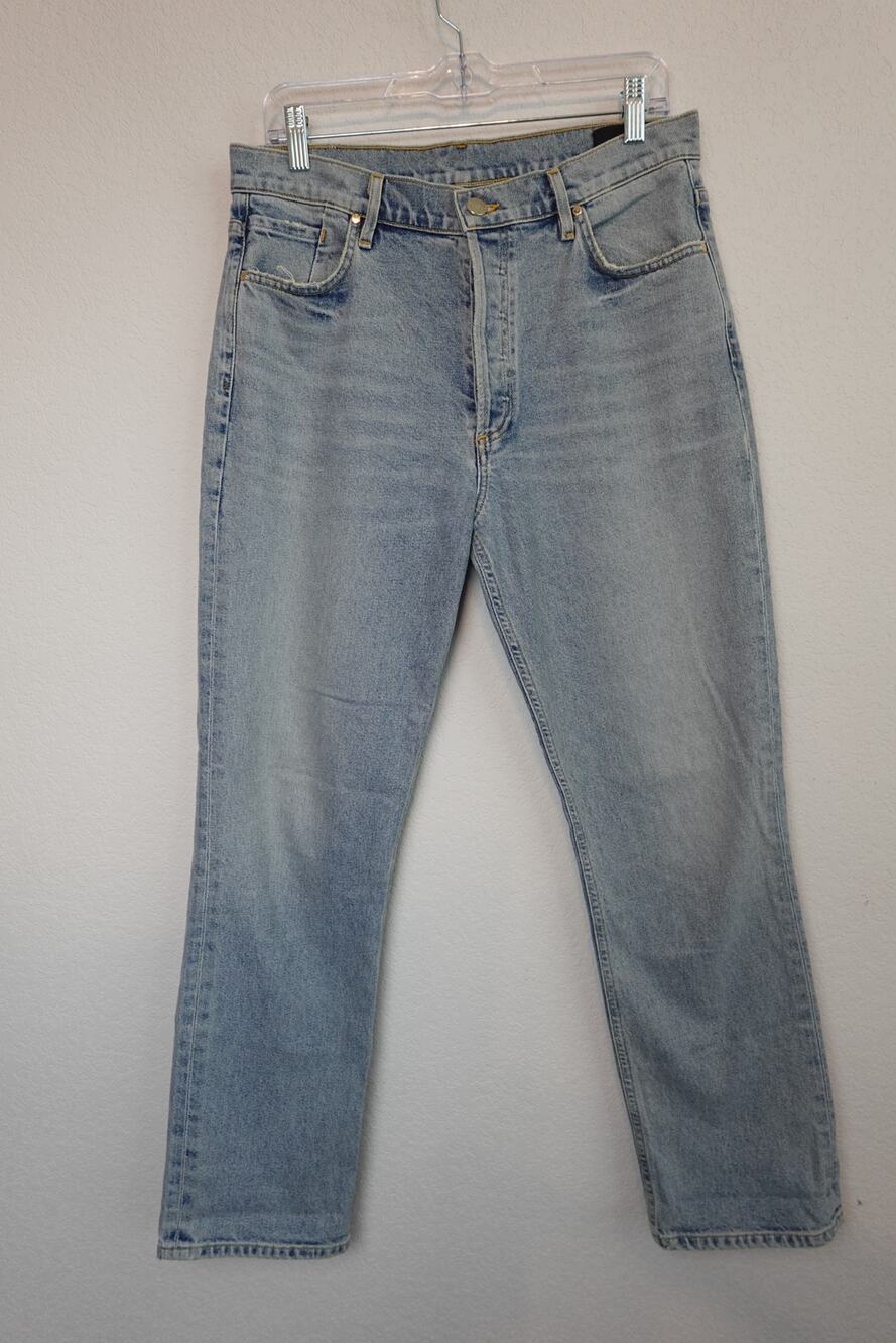 Goldsign The Morgan High-Rise Straight-Leg Jeans Size 29